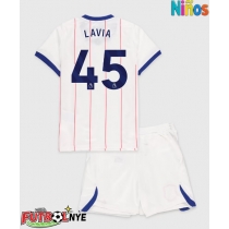 Camiseta Chelsea Romeo Lavia #45 Tercera Equipación para niños 2026-27 manga corta (+ pantalones cortos)